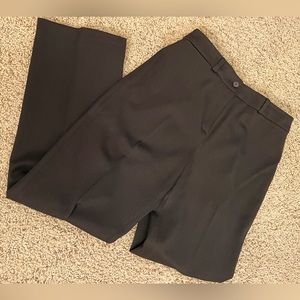 Thalian petite dress pants / trousers in dark brown